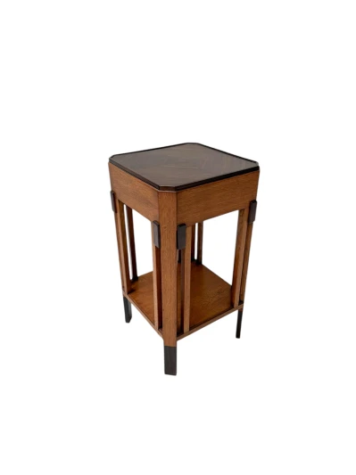 Art Deco Modernist Pedestal by Anton Lucas for N.V. Meubelkunst Leiden, 1920s